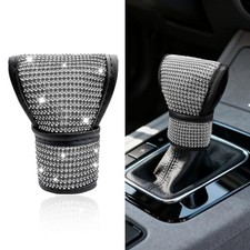 Bling Auto Gear Shift Knob Cover, Rhinestones Car Knob Gear Stick Protector,