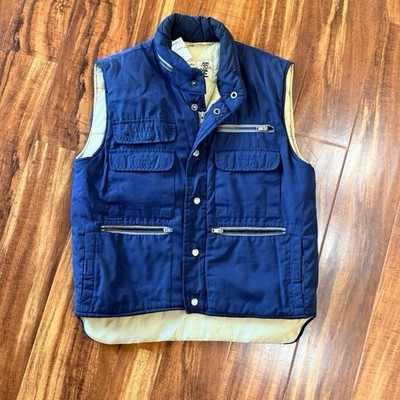 Vintage 80 s Sears Field Master Cargo Zip Vest S