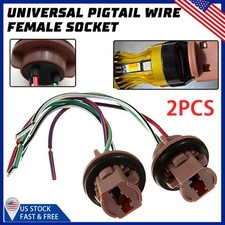 Tail Lamp Rear Socket Universal Pigtail Wire Female Socket 7443 Light Bulb EPB