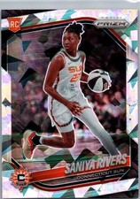 2025 Panini Prizm WNBA #131 Saniya Rivers Ice Prizms
