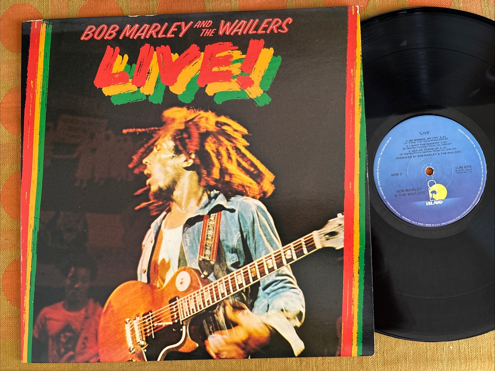 Bob Marley And The Wailers Live Vintage US  vinyl LP