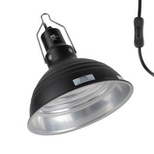 Reptile Light Fixture 8.1 Inch Lightweight Aluminum Reflector Dome Heat Lamp