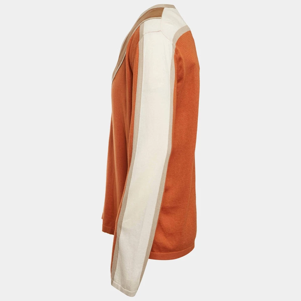 Cárdigan tejido Etro naranja imitación gamuza XXL Foto 2 de 4