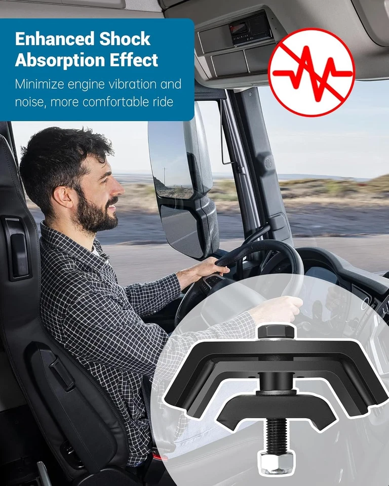 Montaje de motor de goma T800 compatible con Kenworth T600 T800, montaje de motor W900 Foto 4 de 4