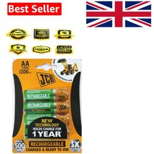 Long-Lasting 1200mAh AA Rechargeable Batteries - 4 Pack for Eco-Friendly Living 3.00 per battery