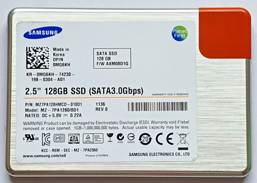 128 GB SATA III Samsung PM810 MZ-7PA1280/0D1 2D-NAND MLC SSD 2.5" Festplatte
