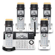 VTech IS8151-5 Super Largo Alcance 5 Auriculares DECT 6.0 5, Plateado/Negro
