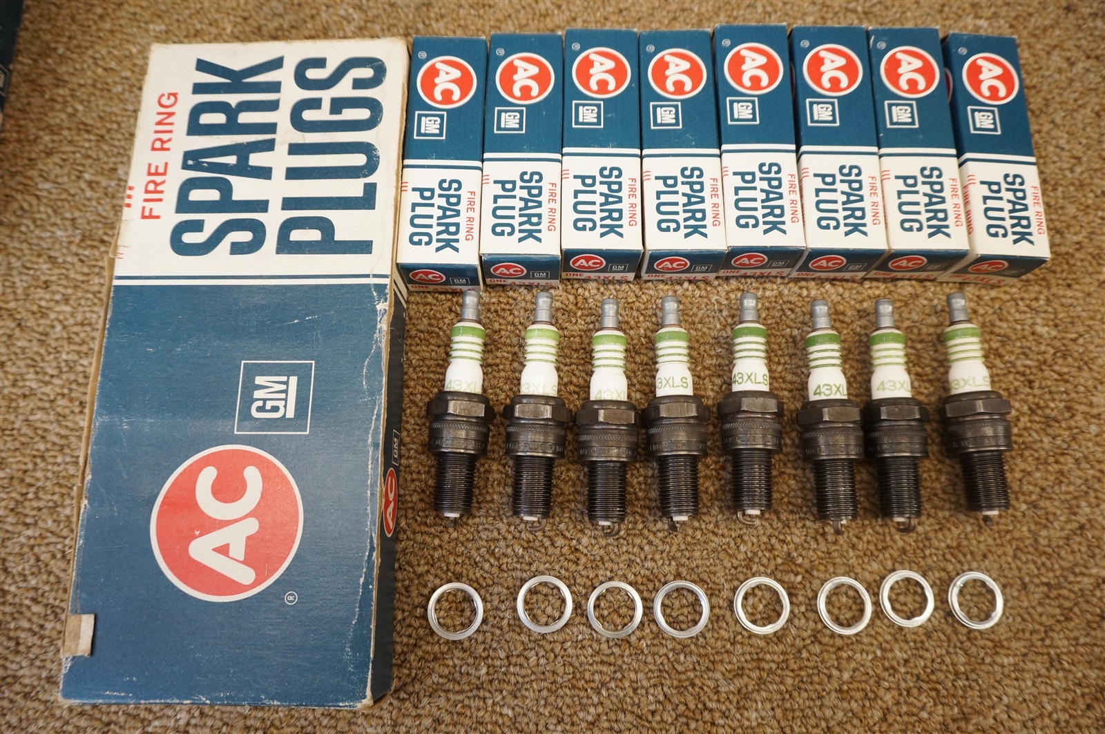 NOS 64 65 66 AC Fire Ring 43XLS Spark Plugs Chevelle Nova El Camino 5613113 