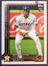 2025 Topps Update Series #US45 Cam Smith Astros Debut Rookie Card
