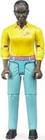 Gadget -D- Bruder 60404 - Personaggio Donna Pelle Scura Con Jeans Turchesi Brude