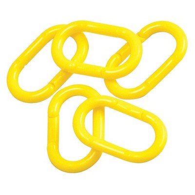 GRAINGER APPROVED 78246 Chain Link,2 In.,Yellow,Plythylene,PK36 4T631