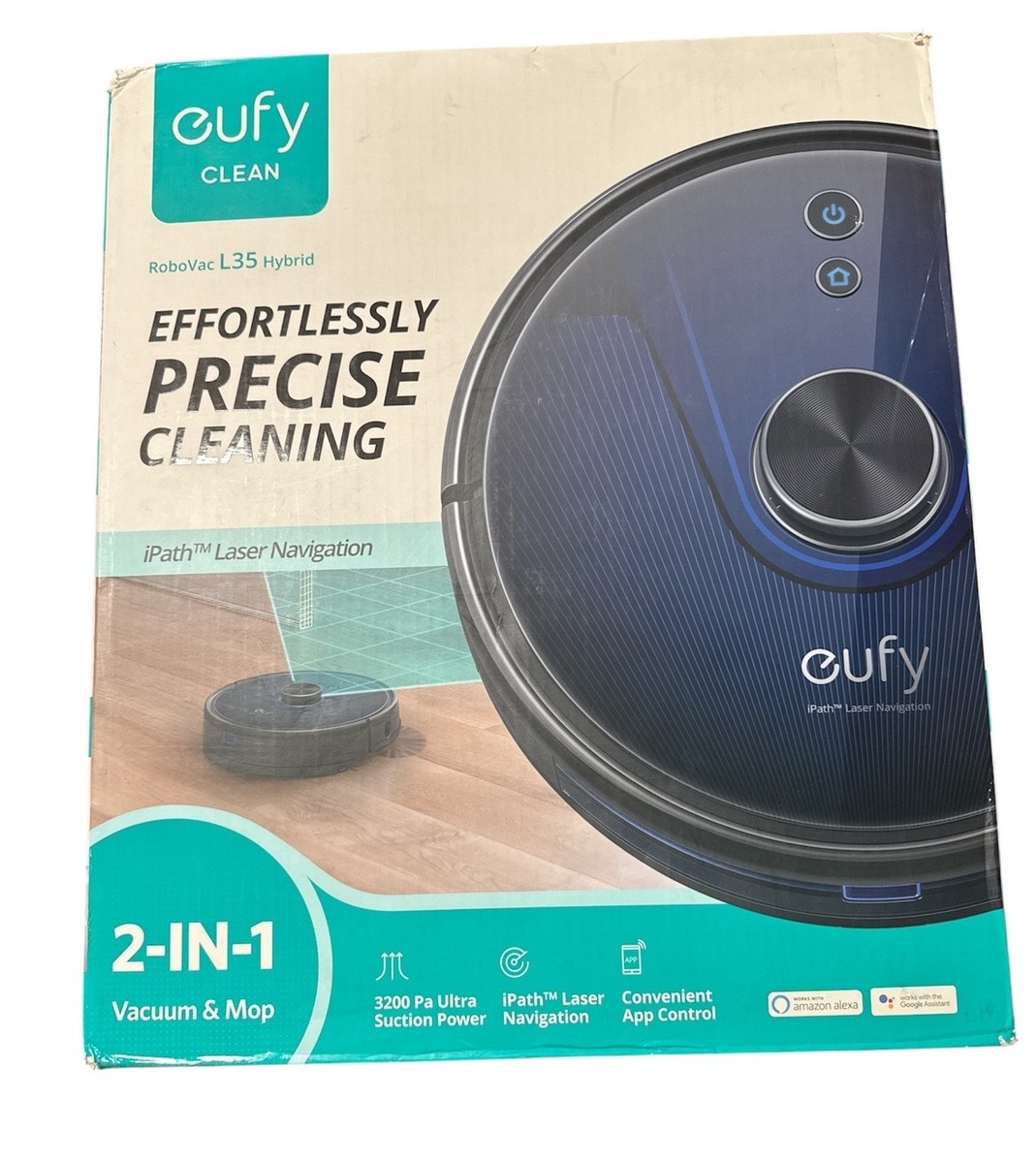 Eufy Robovac L35 Hybrid Robot Vacuum & Mop 3200pa Ultra Strong