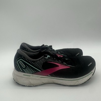 Brooks Womens Ghost 14 1203561B013 Black Running Shoes Sneakers Size 9.5B