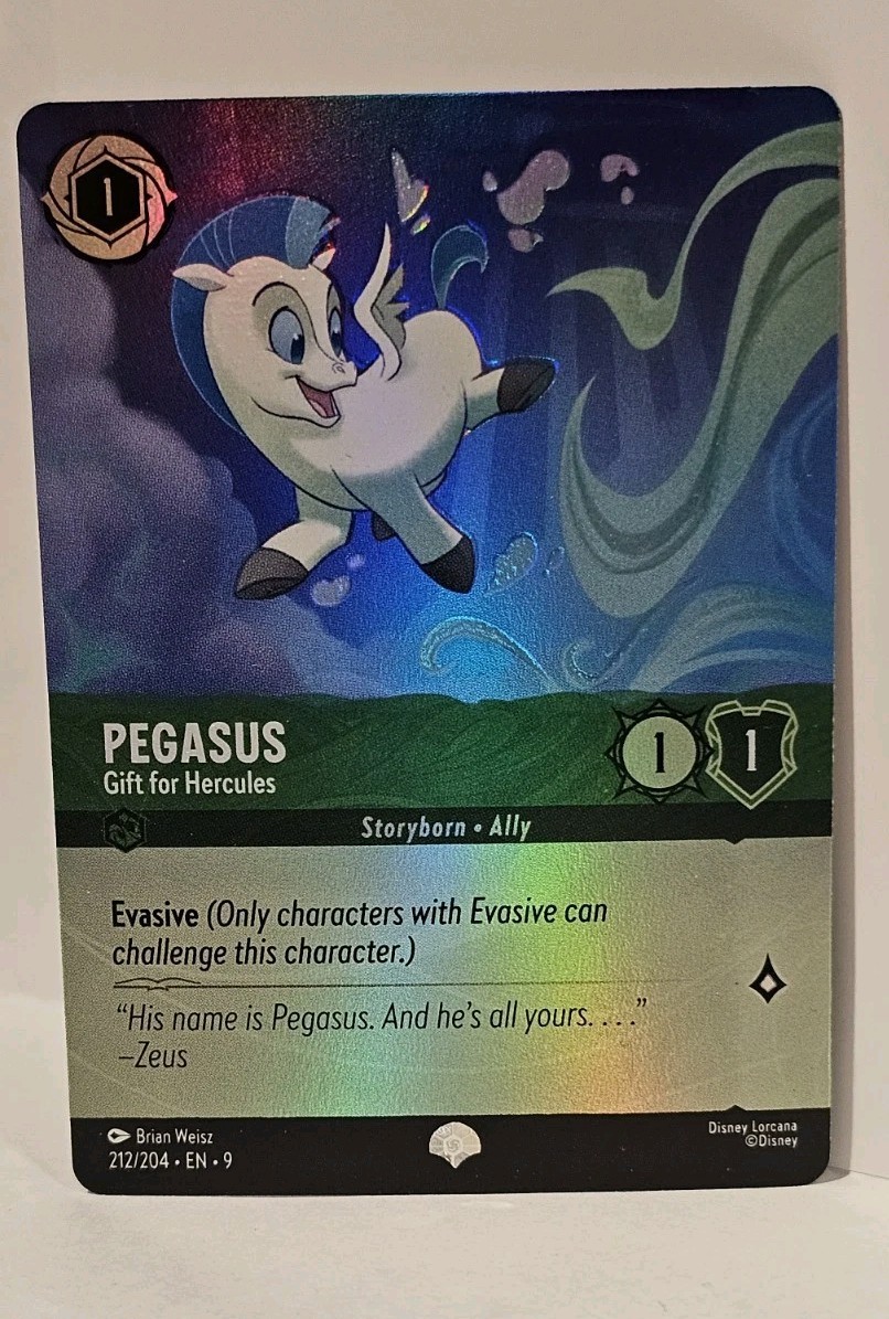 Pegasus Gift for Hercules Epic 212/204 Fabled Holo Lorcana NM/M