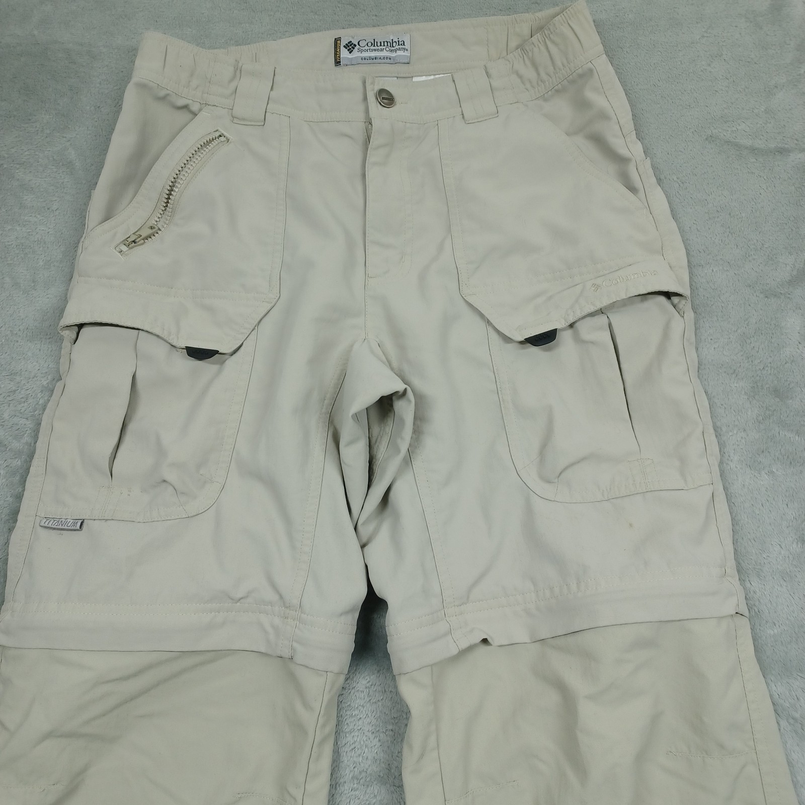 Columbia Pants Mens 30 Brown Convertible Titanium Nylon Outdoor Hiking thumbnail 2