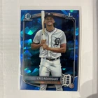 CRIS RODRIGUEZ 2025 BOWMAN CHROME 1ST SAPPHIRE REFRACTOR TIGERS