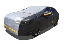 6 Layers Car Cover Waterproof All Weather Car Cover XL-Sedan Grey and Black