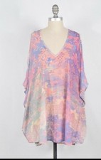 Show Me Your Mu Mu Chiffon Colorful Rainbow Coverup