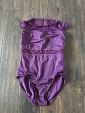 Balera Child  s Purple Cap Sleeve Leotard Size MC