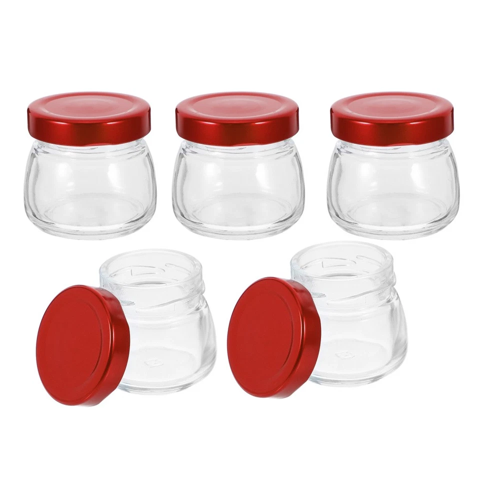  5 Pcs Weckgläser Mit Deckel Mini-Glasbehälter Glasspeicherbehälter - Bild 4 von 4