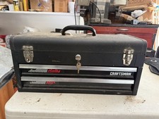 Vintage Craftsman 65321 RALLY 2 Drawer Metal Toolbox WITH 2 KEYS Made In USA!!!