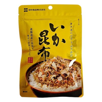 TANAKA SOFT FURIKAKE SQUID KELP 22G, JAPANESE RICE SEASONING - Pack of One (1)
