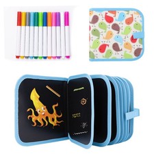 Reusable Magic Painting Book Kids Toy Water Drawing Doodle Aqua Mat Board Gifts