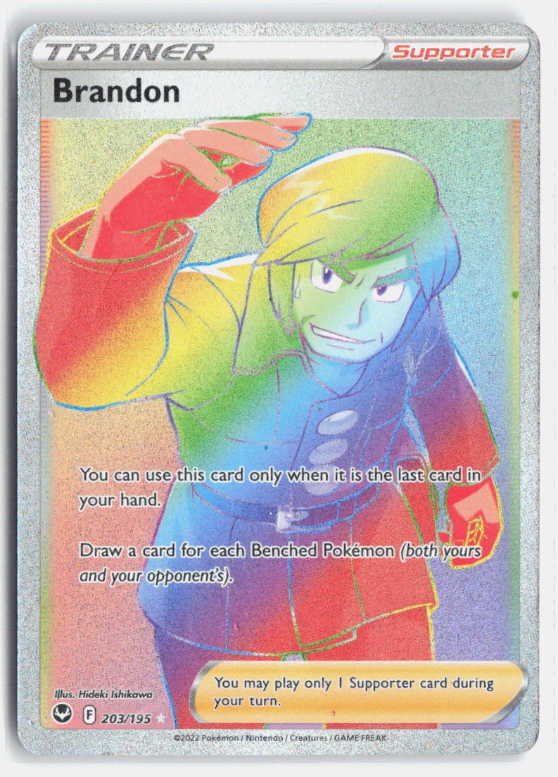 Pokemon tcg SWSH12: Silver Tempest Brandon (Secret) Lightly played