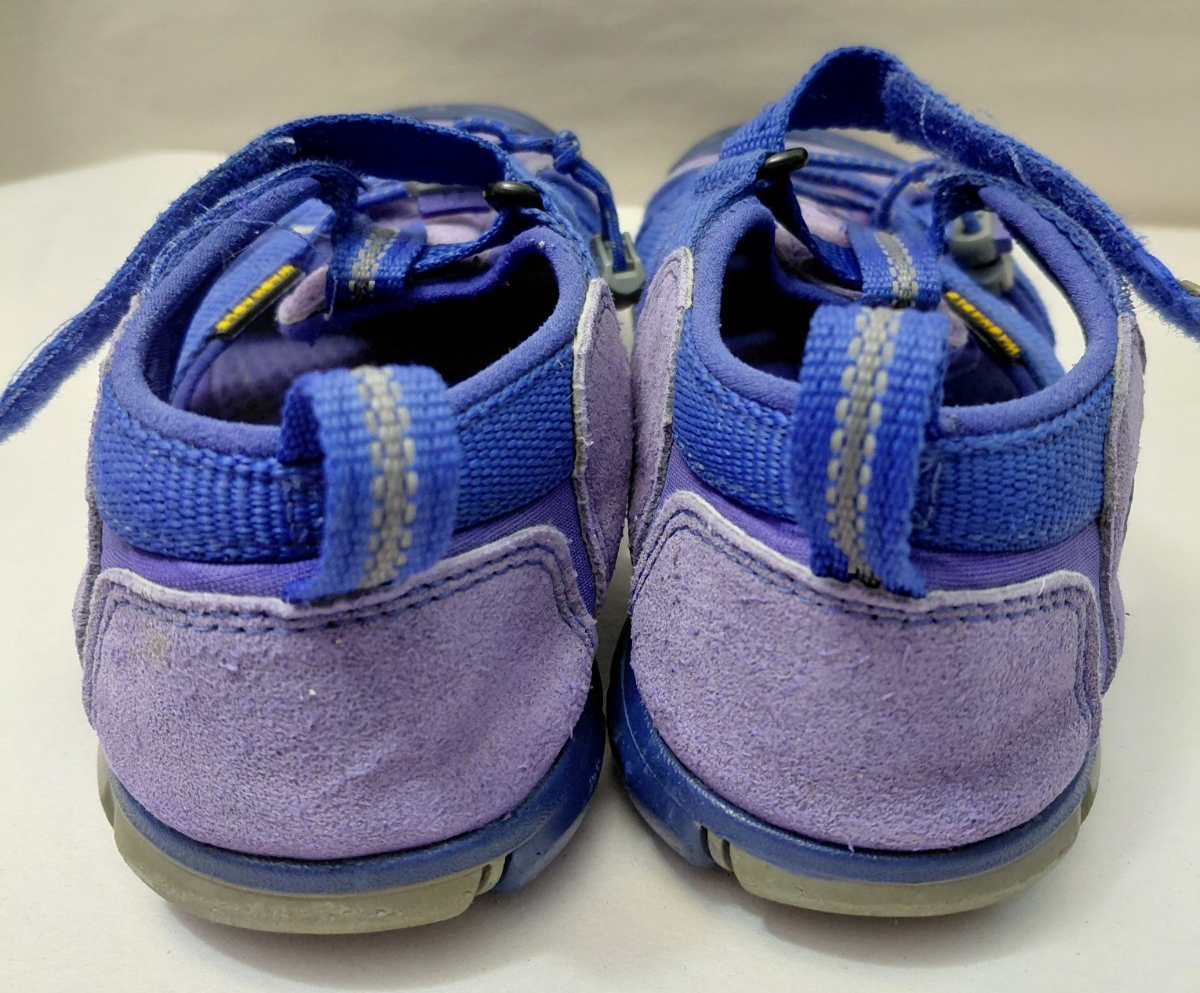 Scarpe sandali Keen Newport H2 taglia 2 grandi bambini blu viola scarpe da acqua