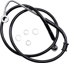 DRAG SPECIALTIES Brake Line - +10" - Black - Fits '15-'17 Softail 618300-10BLK