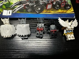 LEGO 70009 Legends of CHIMA Worriz's Combat Lair 100% Complete 5/6 Figures A6