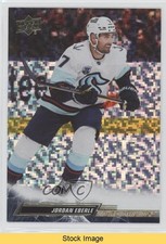 2022-23 Upper Deck Series 2 Speckled Rainbow Foil Jordan Eberle #399 READ 0a3