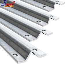 6Ft Galvanized Inverted V Track Rail Heavy Duty Sliding Gate Track 4Pcs w/ Pre-D