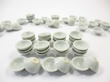 30x15 mm Kitchenware White Bowls Dollhouse Miniatures Ceramic Supply 12554