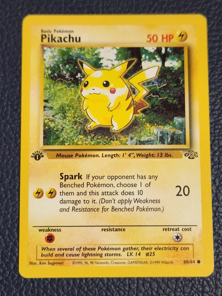 Pikachu Pokémon TCG Jungle Common Individual Collectible Card Game