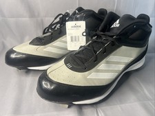 NEW NWT Adidas Mens Xtra Bases 2 G48377 Gray Black White Baseball Cleats Size 14