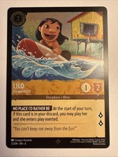 Lilo Escape Artist 2/204 Foil Super Rare Lorcana Azurite Sea Card