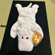 Ty Beanie Baby Happy the Hippopotamus - Lavender 1993