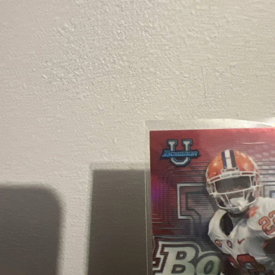 TRENTON SIMPSON 2022 BOWMAN UNIVERSITY'S BEST Red Refractor 1/10 - Image 3 of 4