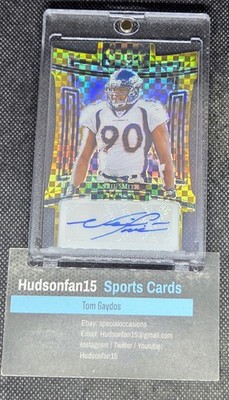 Neil Smith 2023 Panini Select Signatures #SIG-NSM Die Cut Gold Prizm Auto 4/10