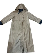London Fog Maincoats Hooded Trench Coat Women’s 14