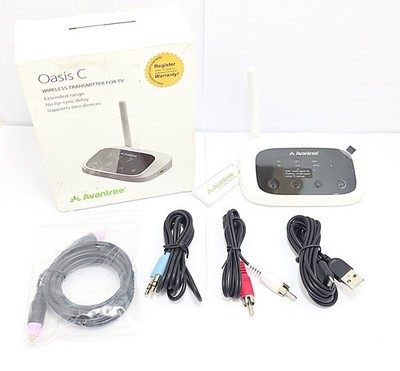 Avantree Oasis C Bluetooth 5.0 Audio Transmitter for TV Low Latency RCA Optical