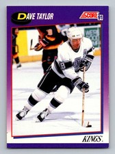 #214 1991-92 Score Dave Taylor Los Angeles Kings