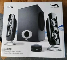 Cyber Acoustics CA-3810 80W Satellites & Subwoofer System Computer Speakers