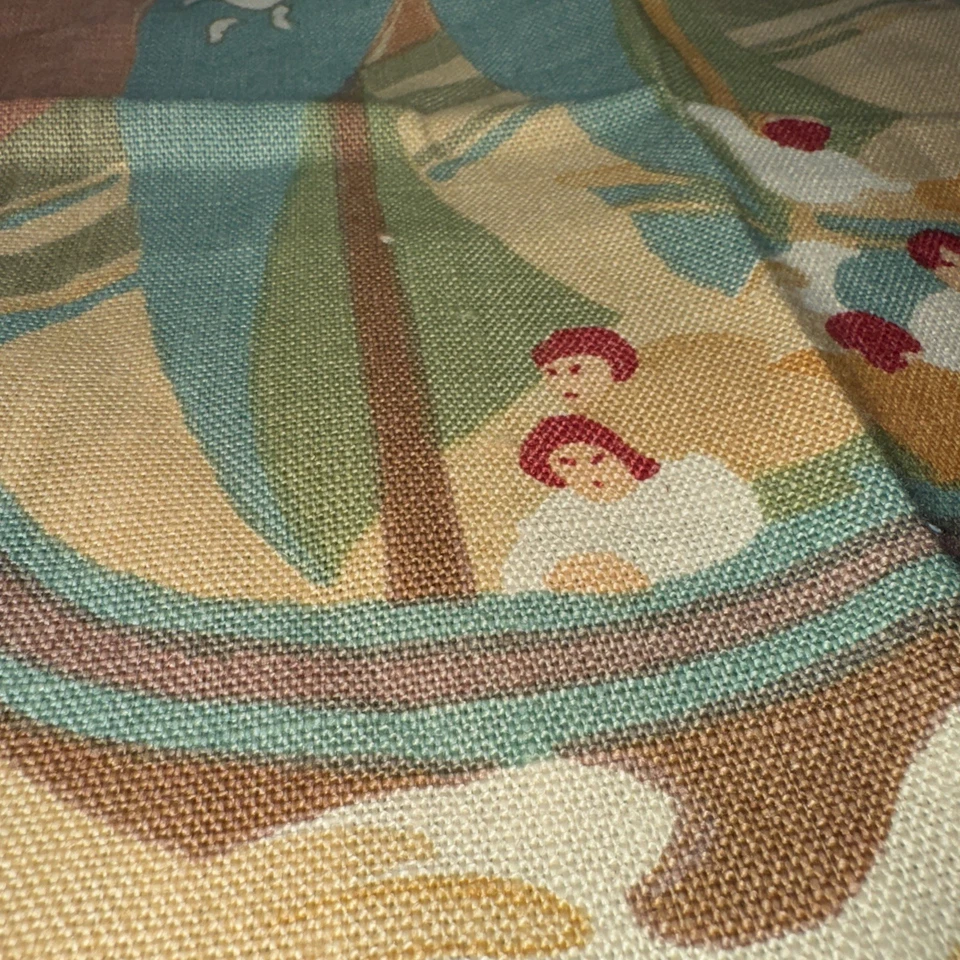 Schumacher "Pearl River" Linen Decor Fabric 26" Square Sample #25 - Image 4 of 4