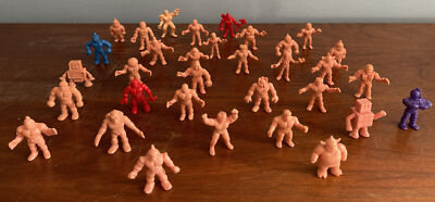 Vintage Mattel M.U.S.C.L.E. 80's Muscle Men Wrestler Figure Lot of 33 Figures