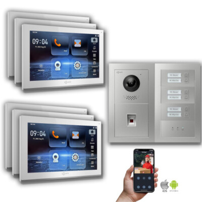 Goliath IP Video Türsprechanlage 6-Fam. Fingerprint Anzeige