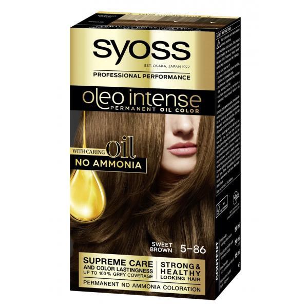 Syoss Oleo Intense Permanent Hair Color 5-86 Caramel Brown