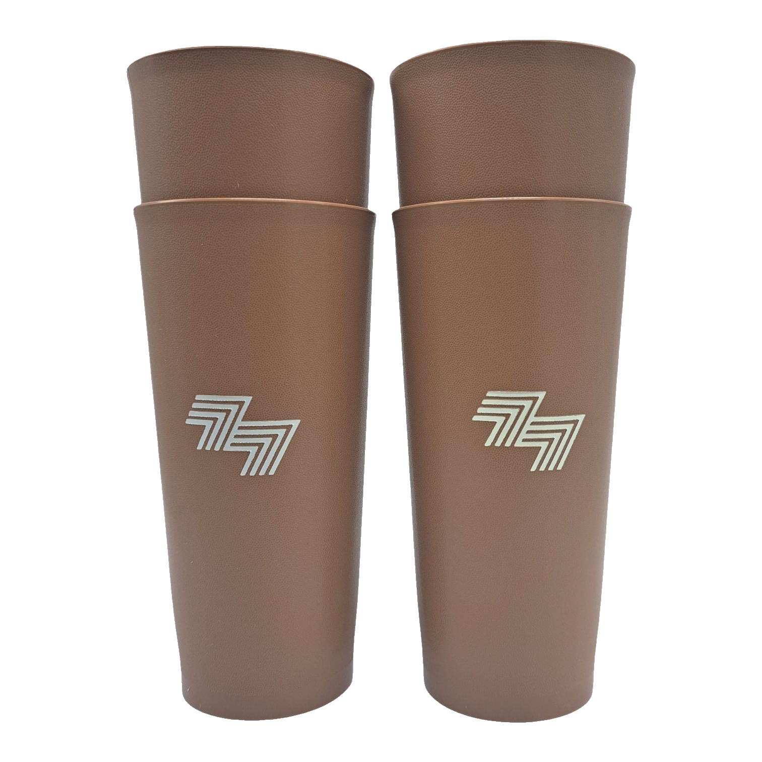 Tupperware VTG  Retro 2 Quart Pitcher and 16 oz Tumblers Brown  Beverage Set NOS