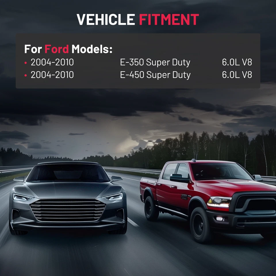 Coolant Reservoir Tank with Cap For 2004-2010 Ford E350 E450 Super Duty 603218 - Изображение 2 из 4